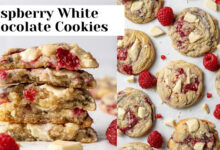 Συνταγή για μπισκότα με λευκή σοκολάτα και βατόμουρο