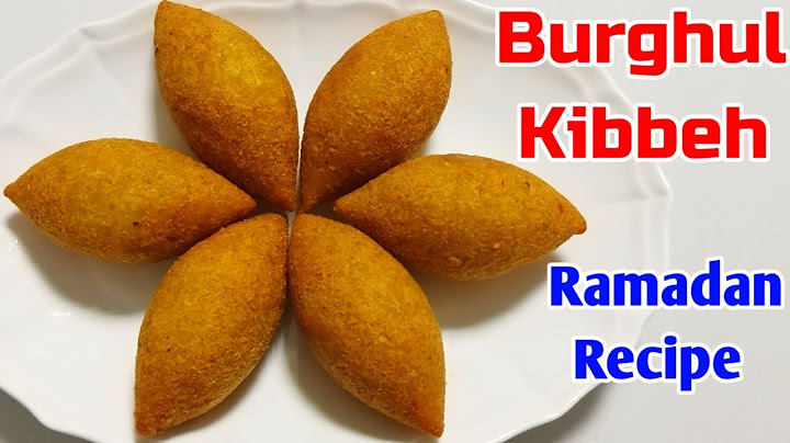 Συνταγή για Kibbeh (Kubba, Kubba) στο δίσκο